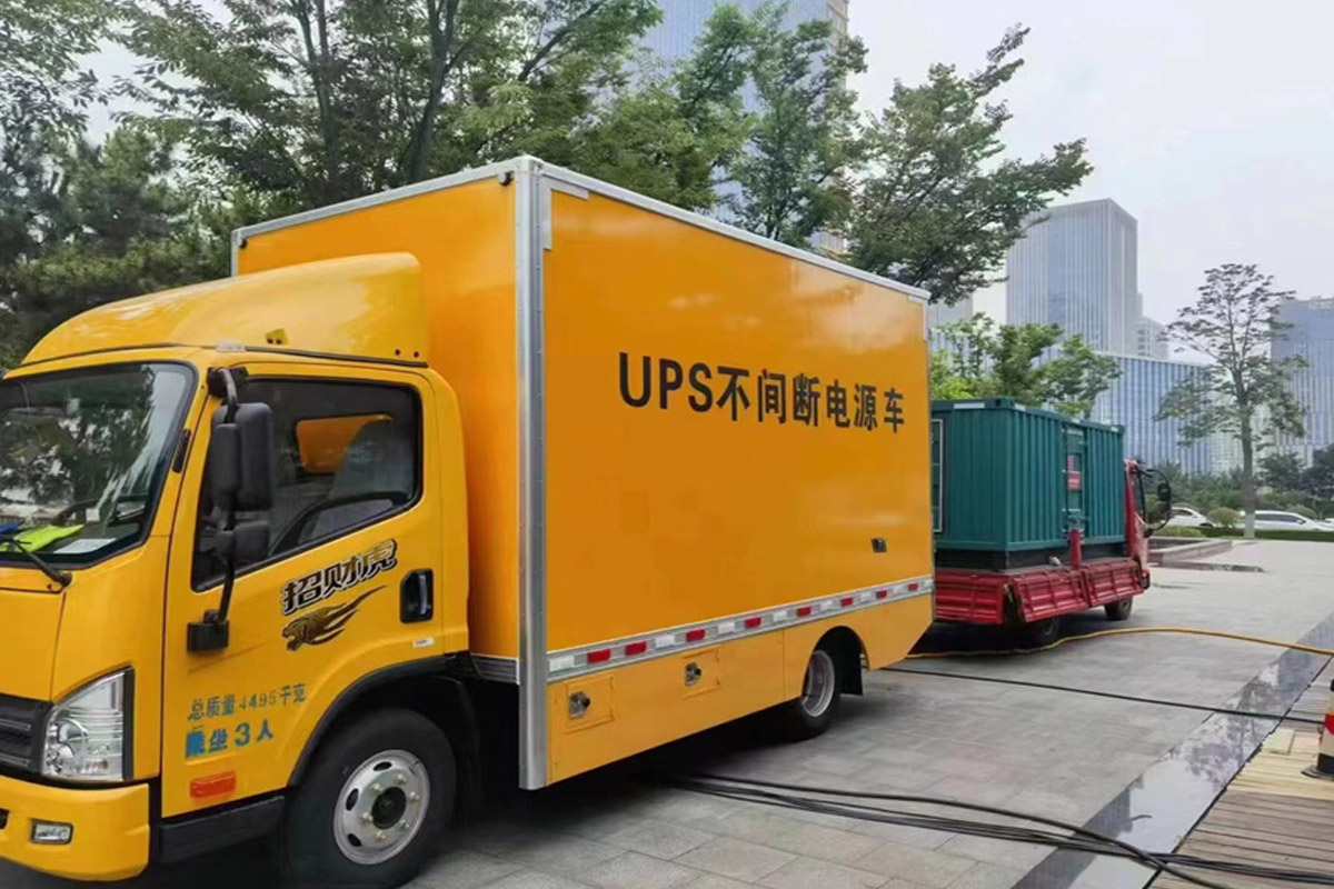 勃利发电机租赁施工现场