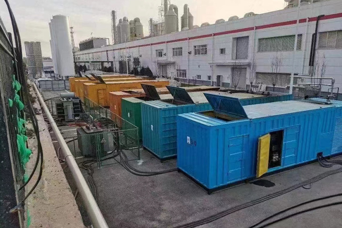 勃利发电机租赁施工现场